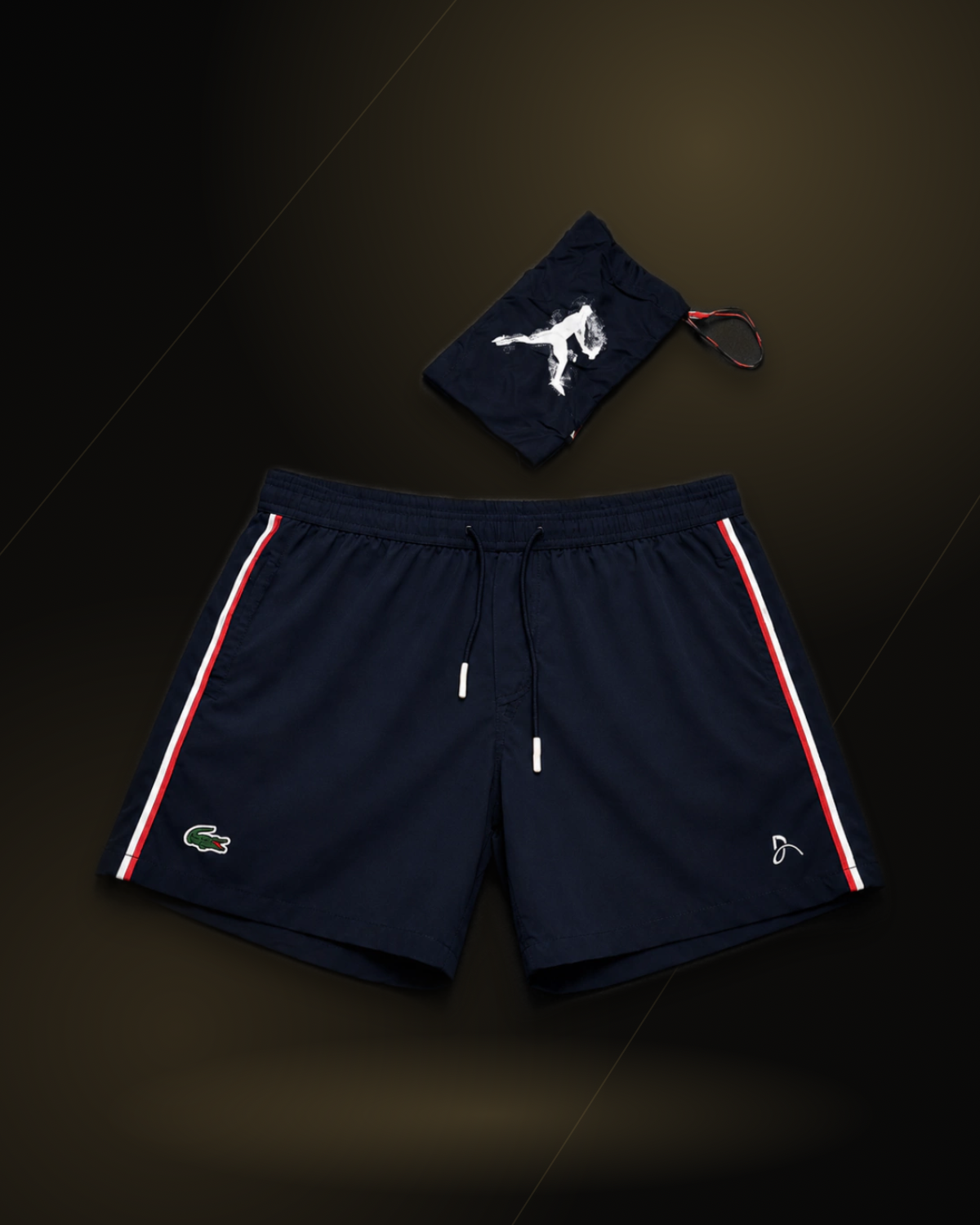 Short Lacoste Sport Djokovic forro interno - Azul Escuro